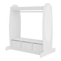 KINDERGARDEROBE Moskenes - Weiß, Holzwerkstoff (95/106.5/61cm) - [en.casa]