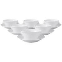 SUPPENTASSEN MIT UNTERTASSEN Cellini weiß 400 ml 6er Set - Weiß, Keramik (0.4L) - Villeroy & Boch