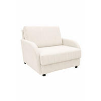 BETTSOFA TIGO Creme Velours-Stoff mit Schlaffunktion - Creme, Textil (105/88/120cm) - MASSENO