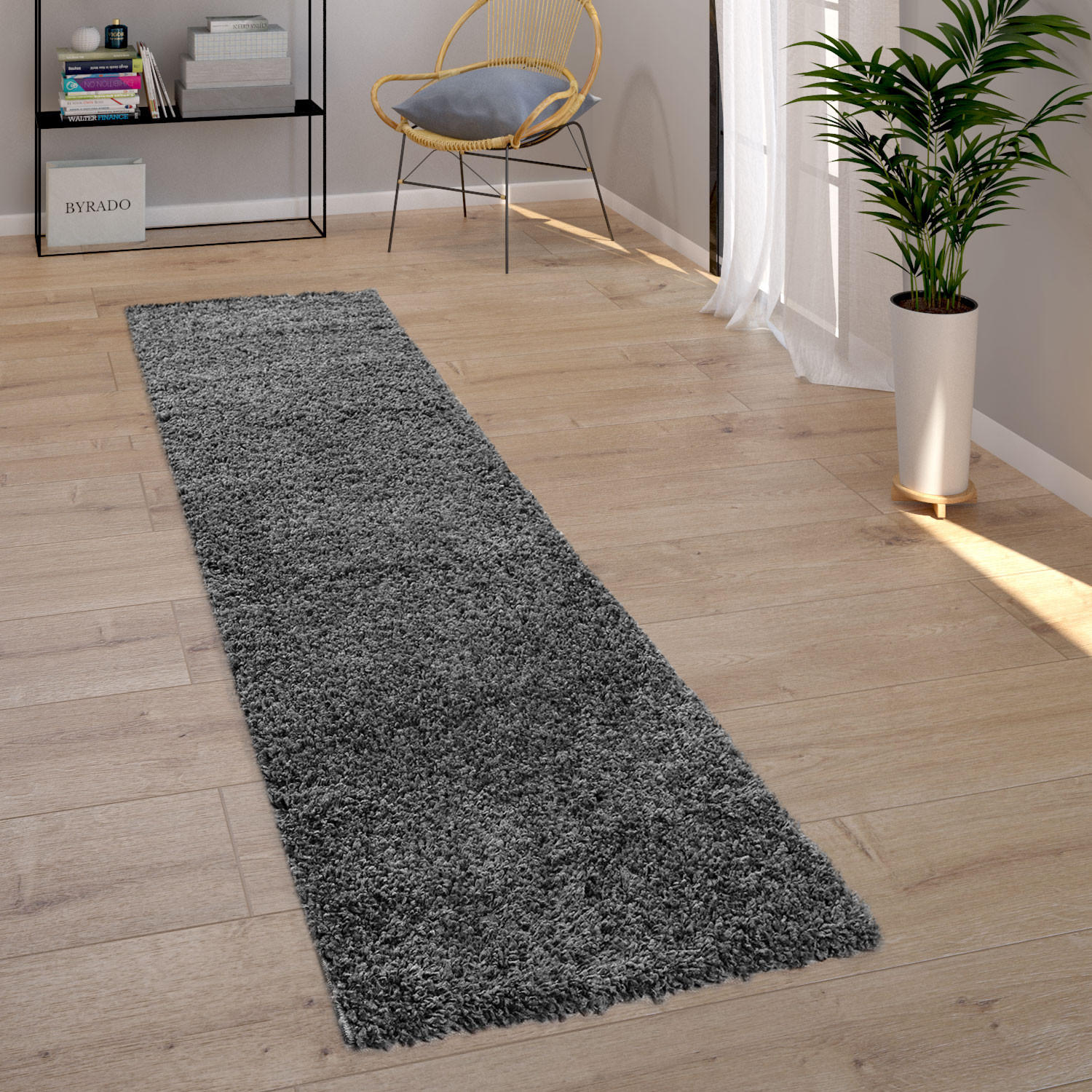 HOCHFLORTEPPICH 70/140 cm Trip 450 - Anthrazit, Textil (70/140cm) - Paco Home