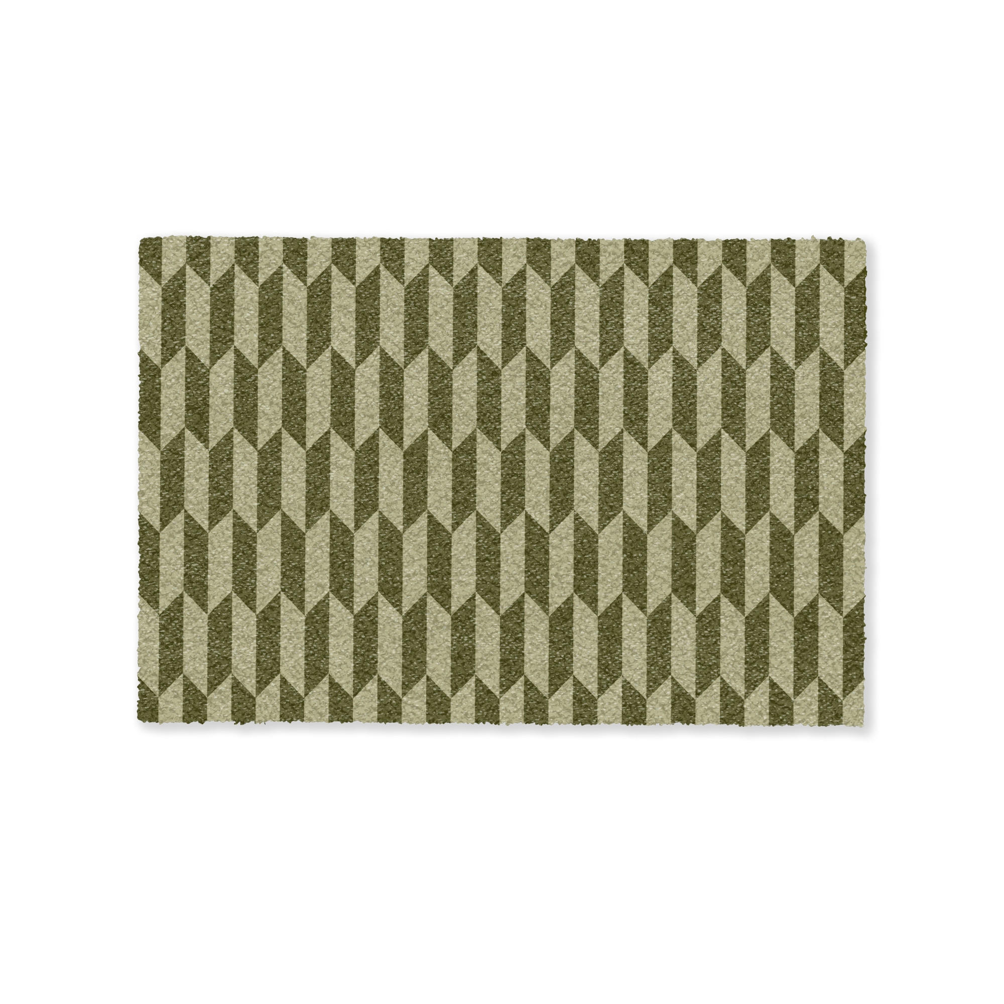 FUSSMATTE Muster - Abstrakt - Grün - Flugzeuge 60x40 cm - Olivgrün, Kunststoff (60/0.4cm) - MuchoWow