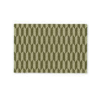 FUSSMATTE Muster - Abstrakt - Grün - Flugzeuge 60x40 cm - Olivgrün, Kunststoff (60/0.4cm) - MuchoWow