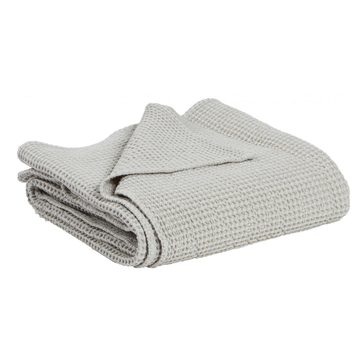 RECYCELTE DECKE Maia leinen 280 x 260 cm - Braun, Textil (280/260cm) - Vivaraise