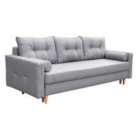 SOFA Hellgrau TIJO Skandinavischer Stil - Grau, Naturmaterialien (229/90/90cm) - Sepro Meble
