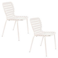 GARTENSTUHL Vondel Weiß - 2 er Set - Weiß, Metall (55.1/82.8/58.2cm) - Zuiver