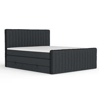 BOXSPRINGBETT Nocturne Schwarz 140/200 cm - Schwarz, Holz/Holzwerkstoff (140/200cm) - Maison de Reve