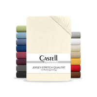 SPANNBETTTUCH Basic Jersey natur, 140x200 cm - 160x200 cm - Naturfarben, Textil (160/200cm) - Castell