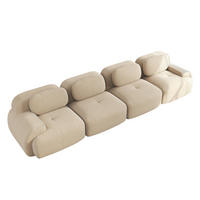 4-SITZER-SOFA DE-34025 modular Beige - Beige, Textil (103/75/388cm) - ComfortXL