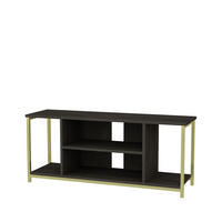 TV-ELEMENT Rinaldo Gold Frig - Beige/Goldfarben, Holzwerkstoff (120/51/35cm) - Decorotika
