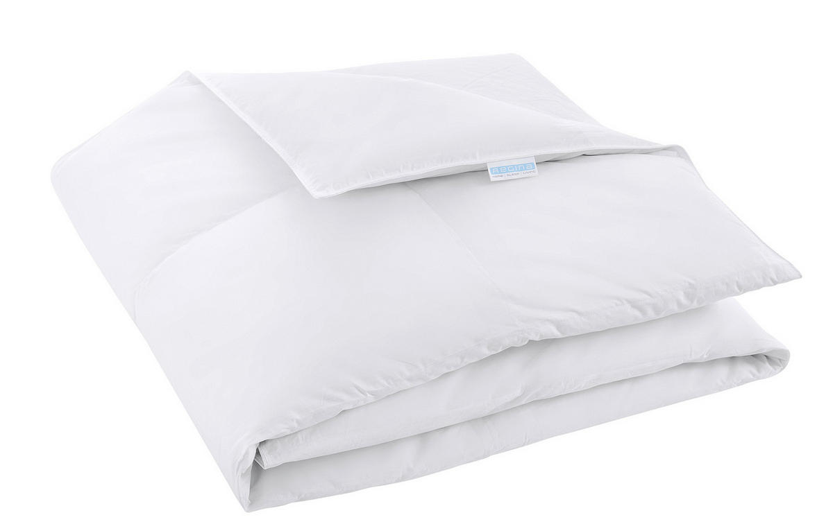 DAUNENBETTDECKE 100% DAUNE REGINA LUXUS leicht 155x220cm - Weiß, Textil (155/220cm) - REGINA HOME SLEEP LIVING EST. 1967