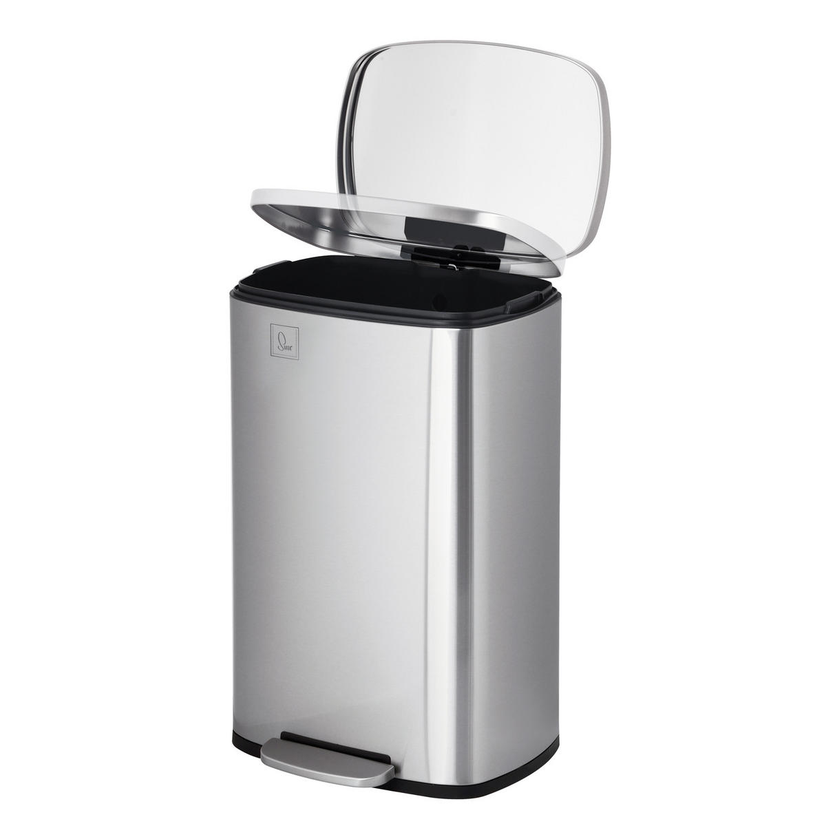 MÜLLEIMER TQ50 Silber - Silberfarben, Metall (43/65/37cm) - SVITA