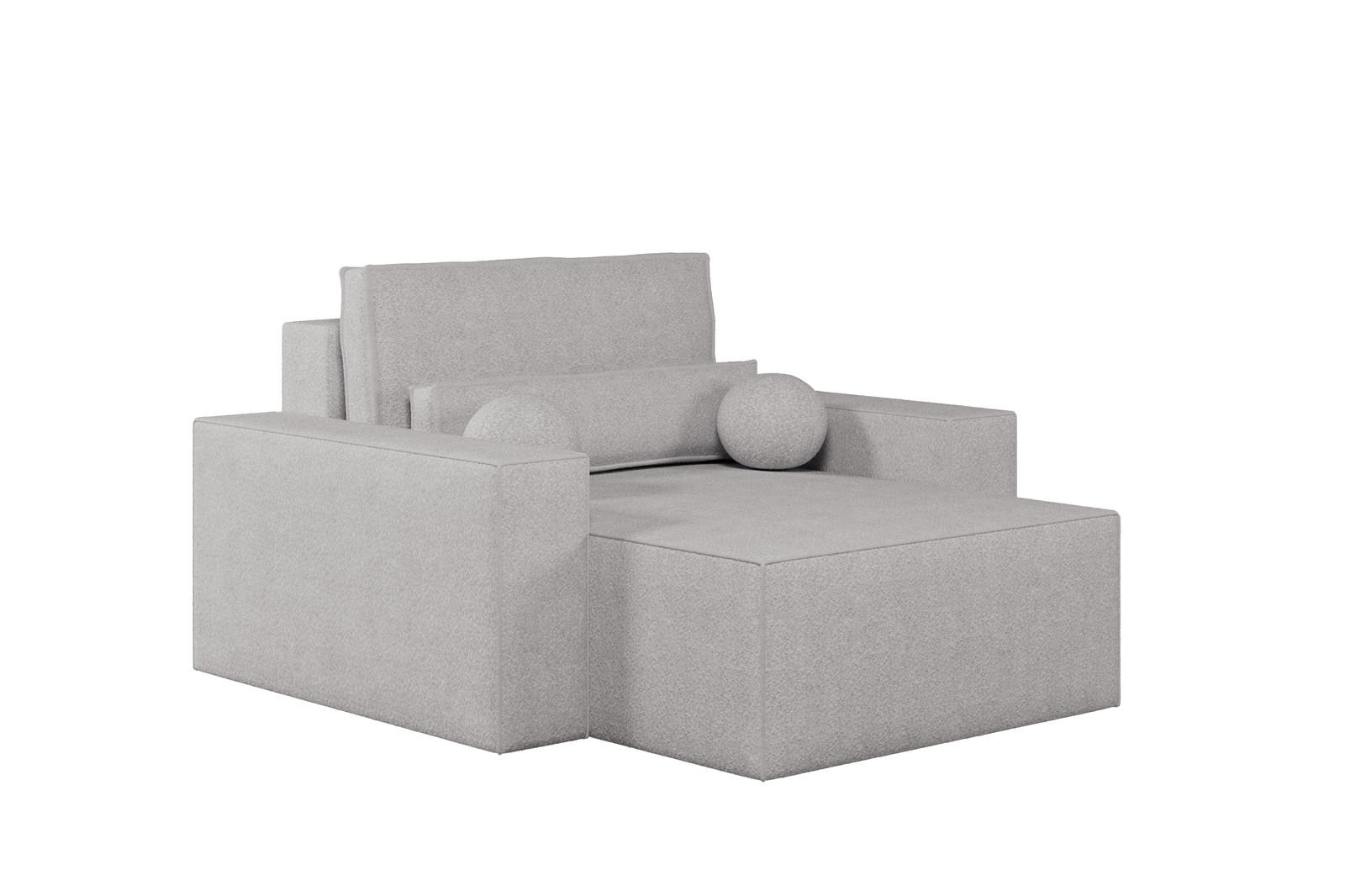 XXL-SESSEL Denver - Hellgrau - Hellgrau, Holzwerkstoff (100/85/162cm) - Möblo