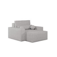 XXL-SESSEL Denver - Hellgrau - Hellgrau, Holzwerkstoff (100/85/162cm) - Möblo