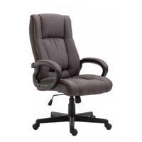 DREHSTUHL Stoff Dunkelgrau - Dunkelgrau/Schwarz, Kunststoff/Textil (66/106/70cm) - CLP
