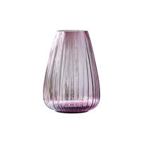 VASE Kusintha 22 cm Rosa Glas - Rosa, Keramik (23cm) - Bitz