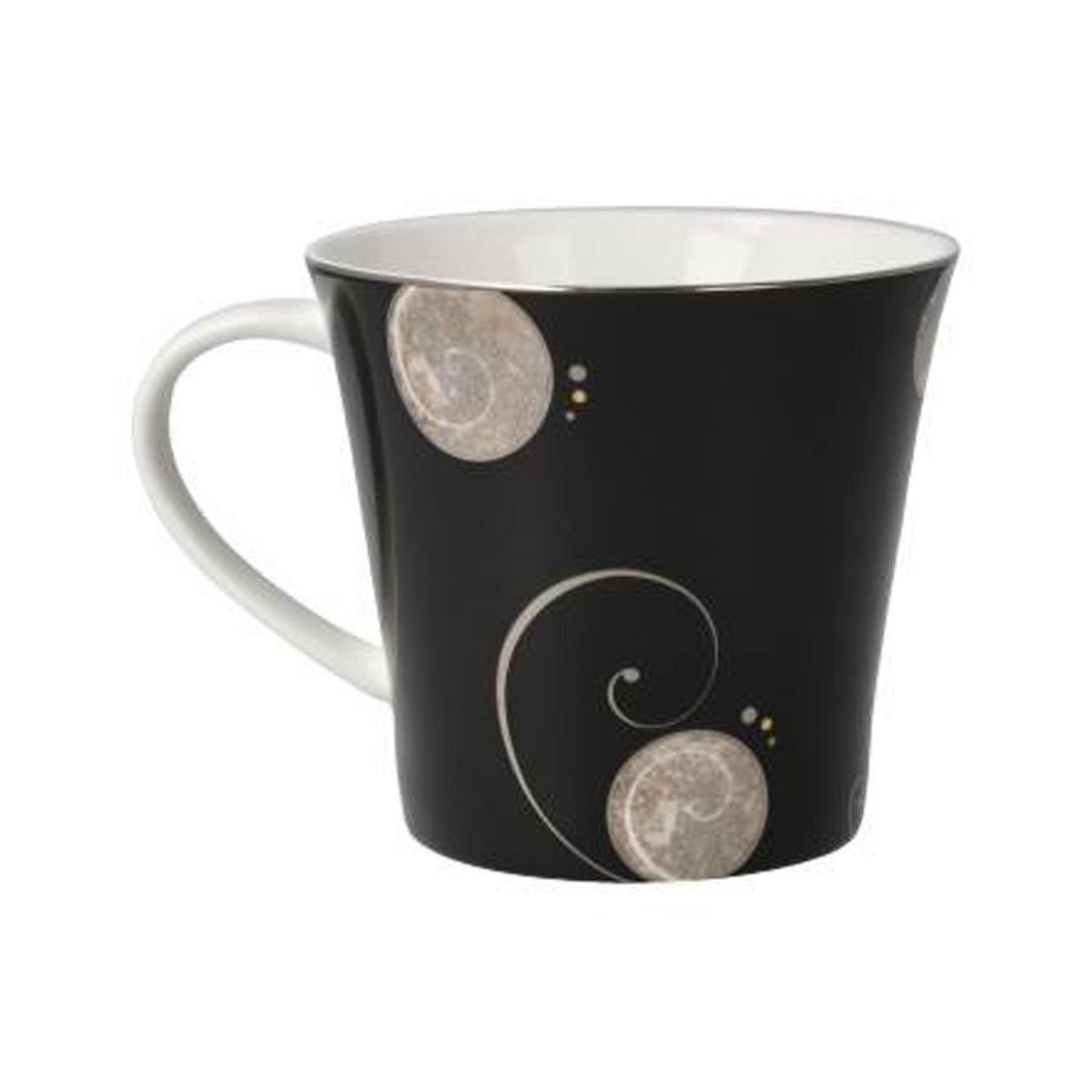 TEETASSE Ginkgo Schwarz, Fine Bone China - Multicolor, Keramik (0.35L) - Goebel