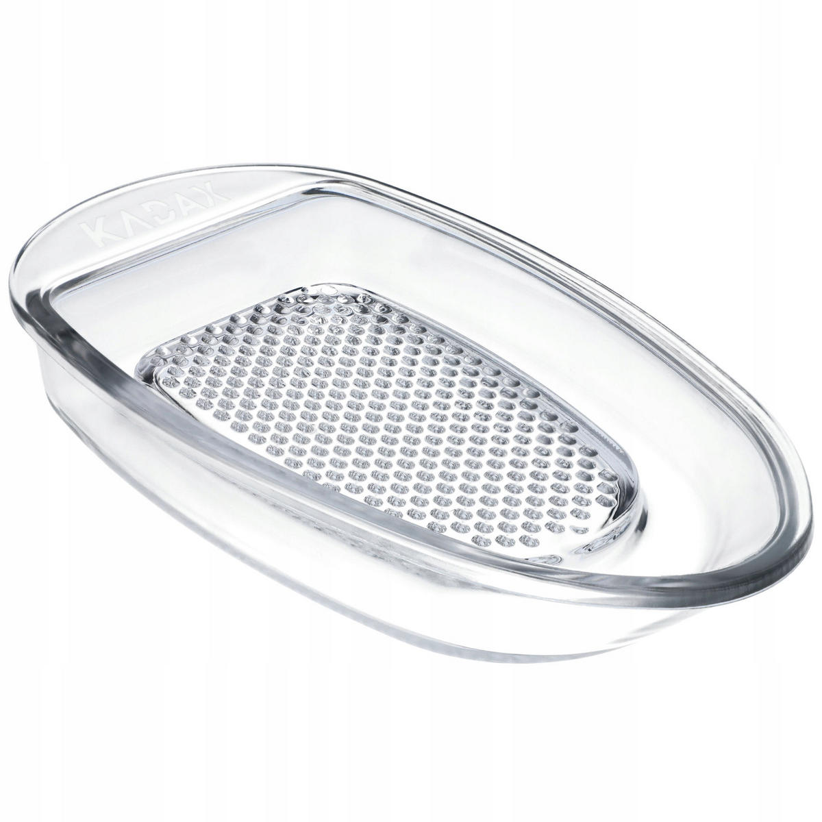 GLASREIBE für Gemüse und Obst, 10 x 22 cm - Transparent, Glas (10.1/3.3/22.2cm) - KADAX