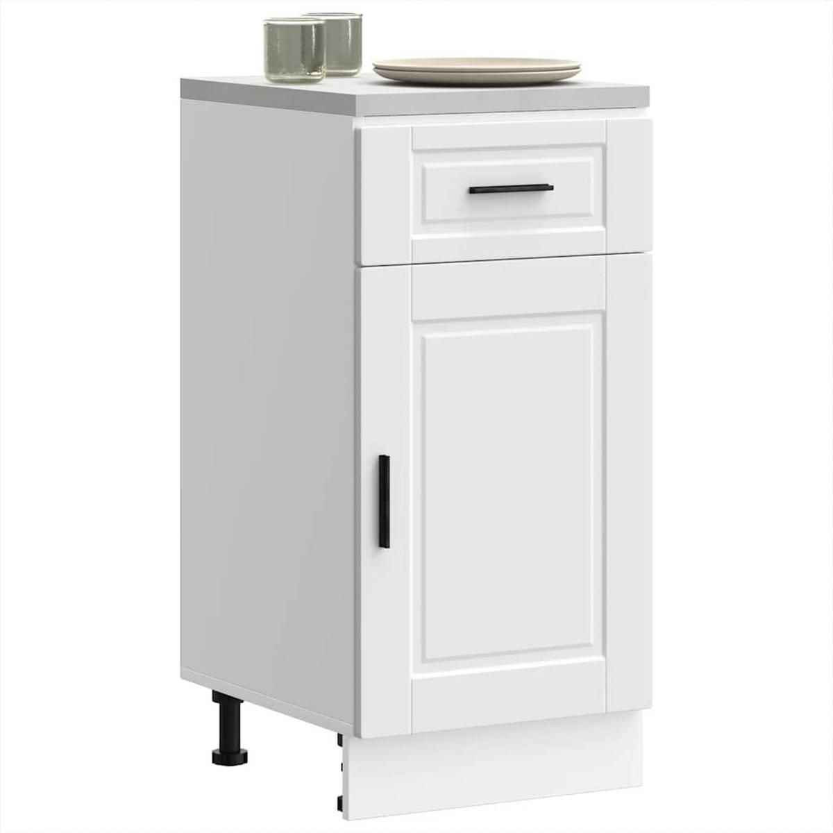 KÜCHENUNTERSCHRANK Porto Weiss Holzwerkstoff - Weiß, Holzwerkstoff (46/81.5/40cm) - vidaXL