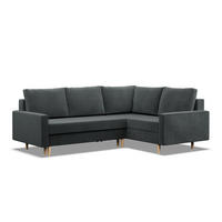 ECKSOFA Blank rechts dunkelgrau - Dunkelgrau, Textil (223/172cm) - SIMKAM Furniture