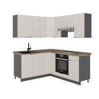 ECKKÜCHE Fame-Line GrauBeige/Anthrazit 160 x 190 cm, AP Eiche - Anthrazit/Grau, Holzwerkstoff (190/81.6/60cm) - Vicco