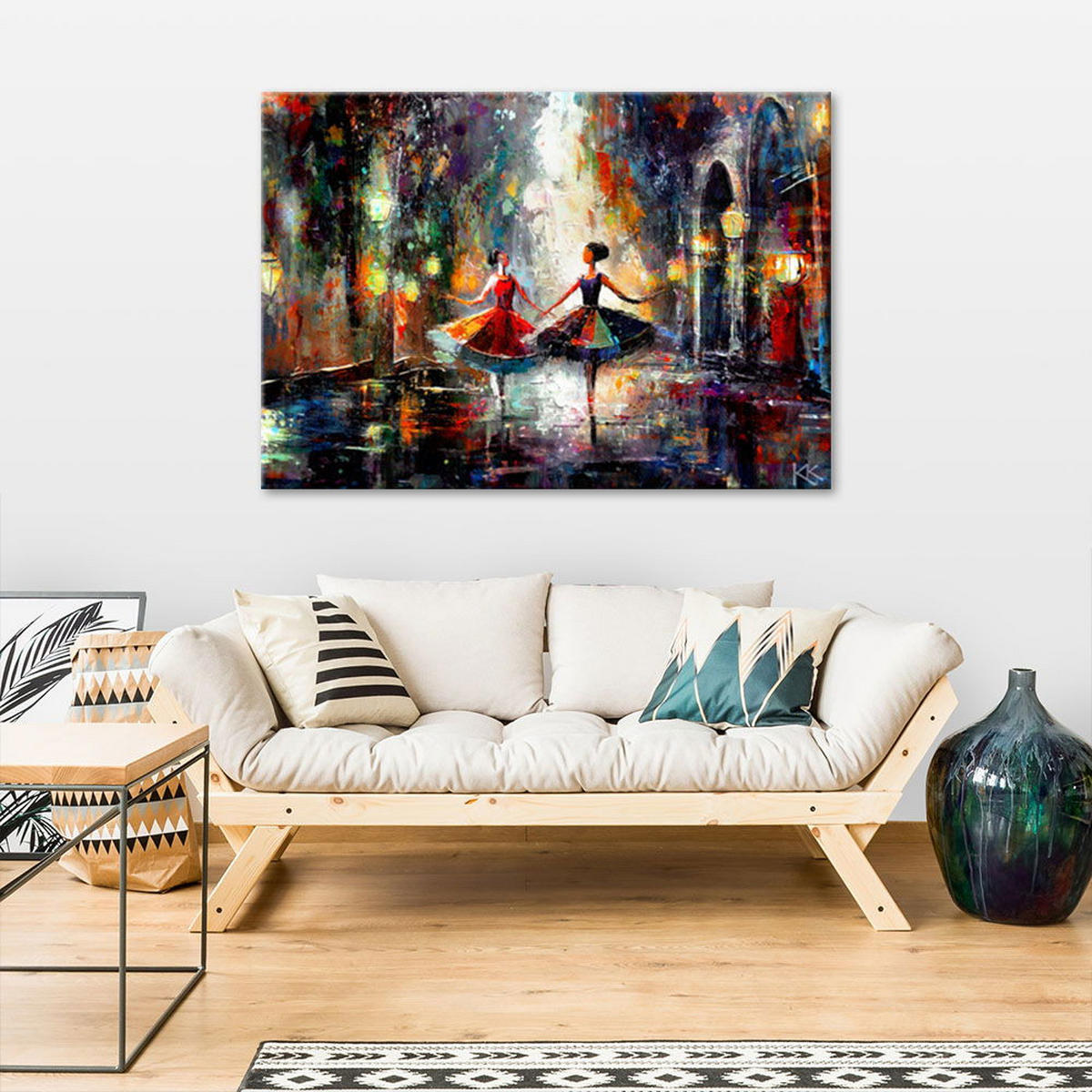 KUNSTDRUCK Lila 90/60 cm - Lila, Textil (90/60cm) - KUNSTLOFT