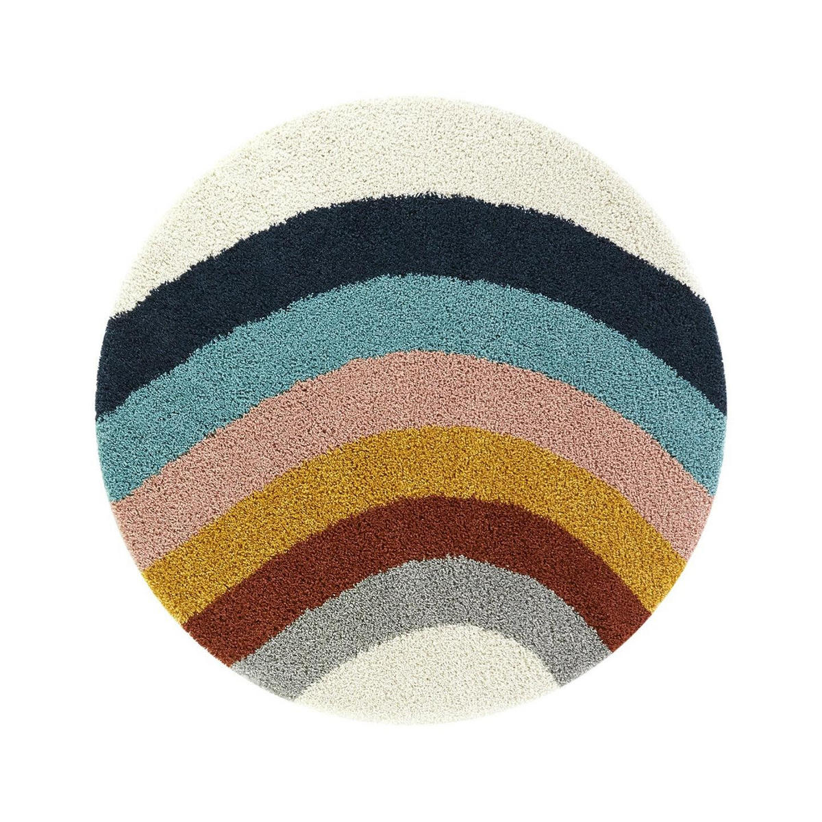 KINDERTEPPICH rund dick bequem mehrfarbig - Multicolor, Textil (120/120cm) - AFK Living