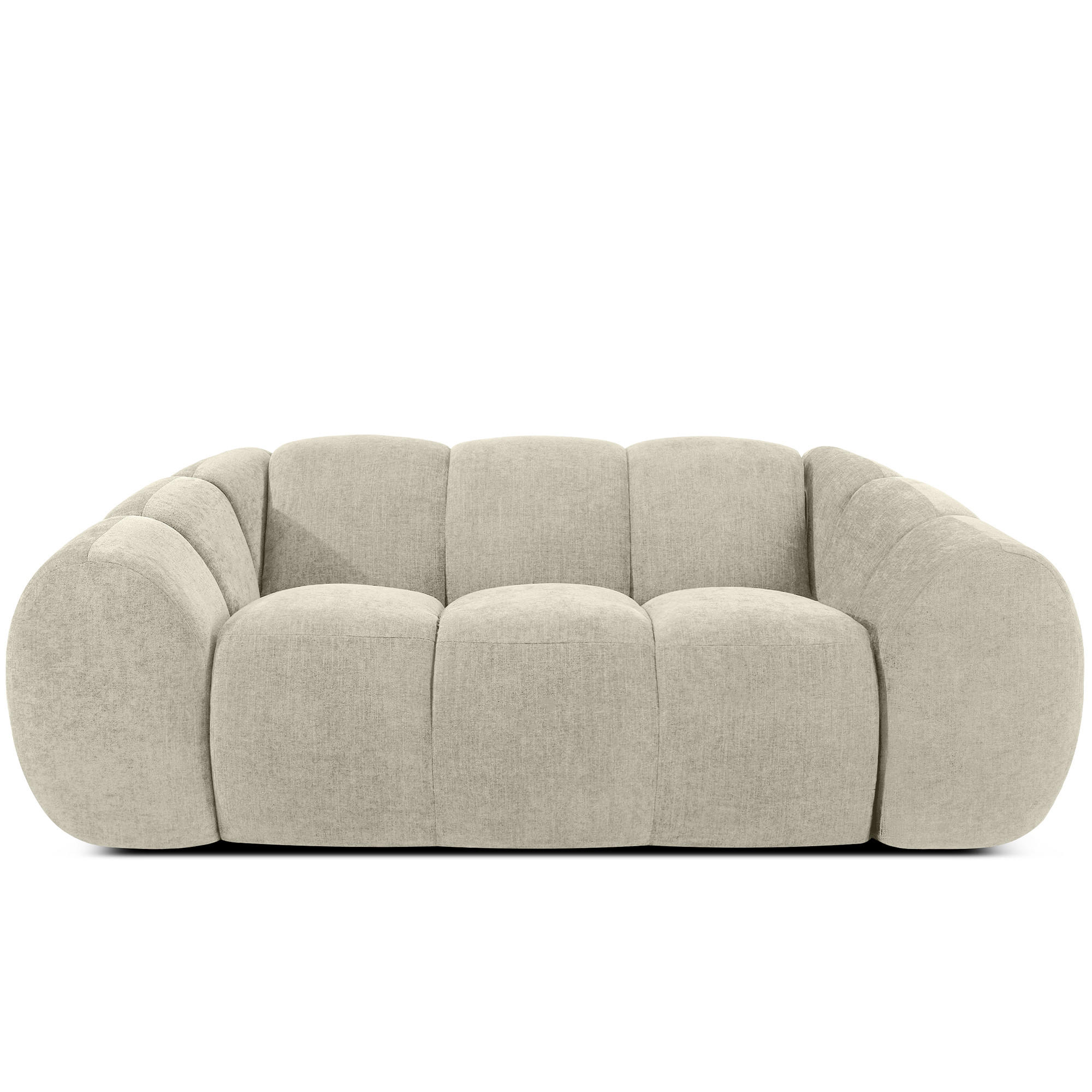 2-SITZER SOFA FLAVA, Ecru - Ecru, Holz/Holzwerkstoff (200/76/100cm) - KONSIMO®