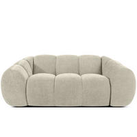 2-SITZER SOFA FLAVA, Ecru - Ecru, Holz/Holzwerkstoff (200/76/100cm) - KONSIMO®