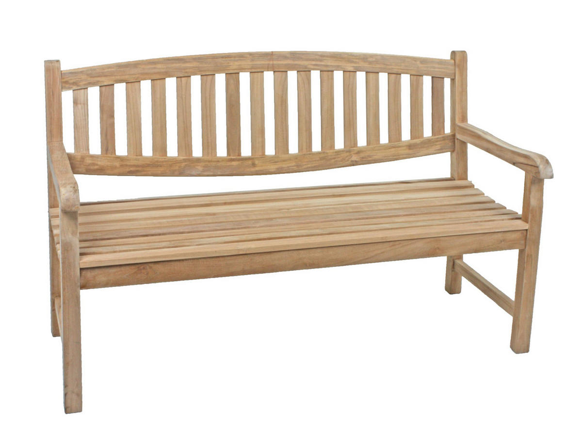 GARTENBANK Melina Terrassenbank - Braun, Holz (150/93/63cm) - DELUKE