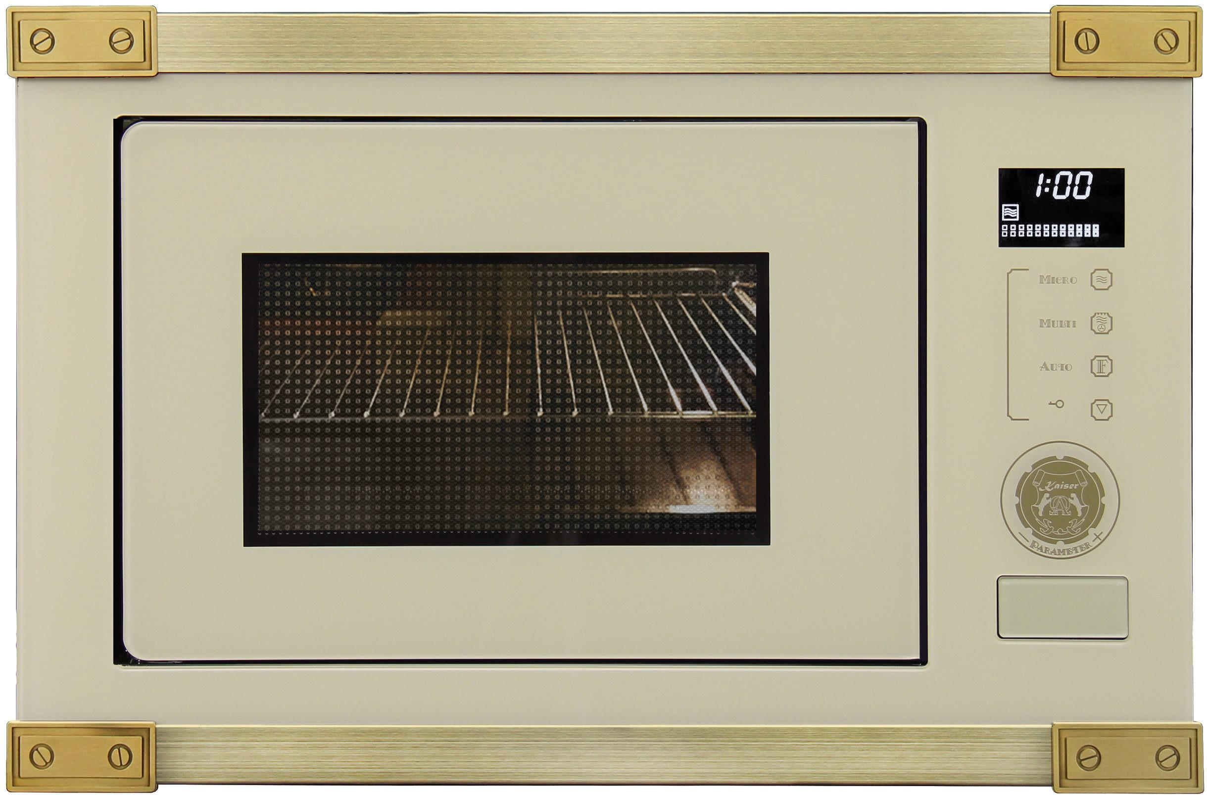 EINBAU Mikrowelle Kaiser EM 2545 ElfAD, 34,5 cm Hoch - Beige, Metall (59.5/34.5/39cm) - Kaiser Küchengeräte