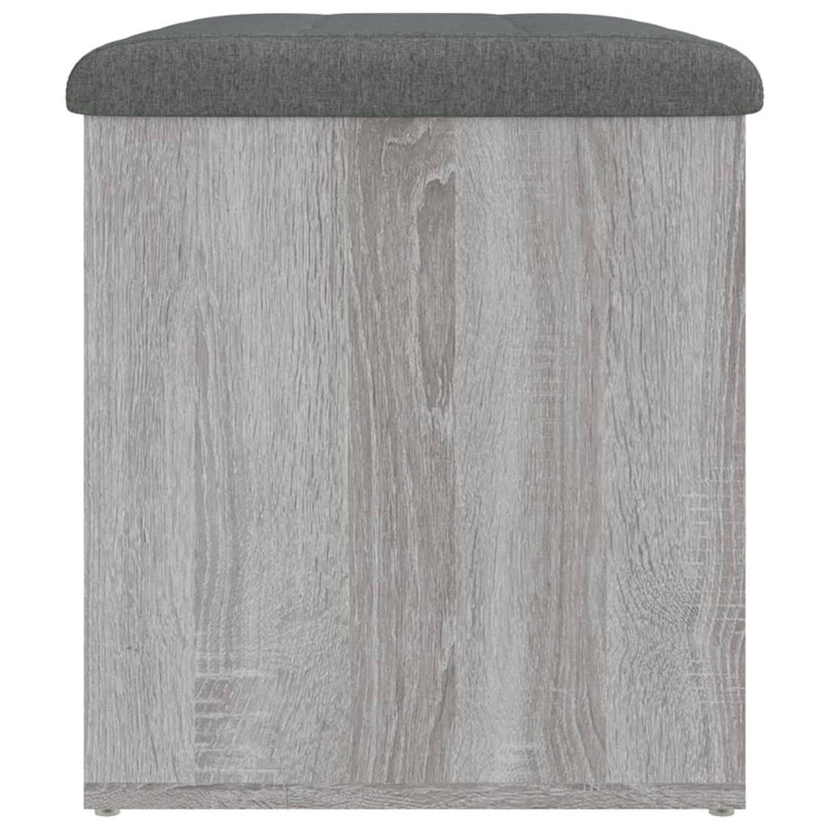 SITZBANK Jona mit Stauraum Grau Sonoma 62x42x45 cm - Grau, Holz (62/45/42cm) - DELUKE
