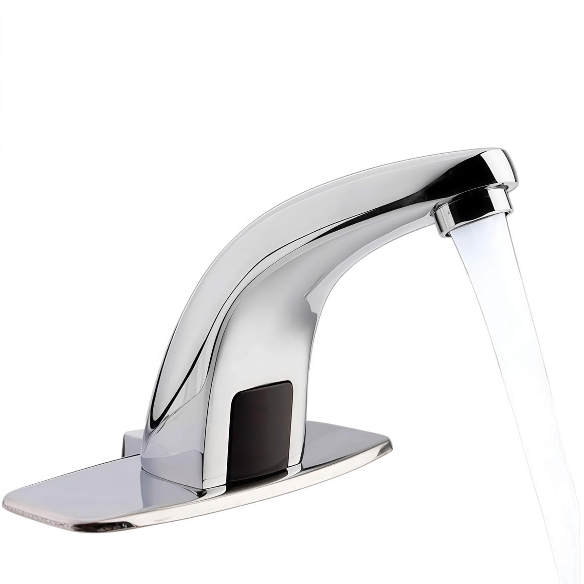 WASCHTISCHARMATUR INFRAROT BERÜHRUNGSFREI WASSERSPAREND - Silberfarben, Metall (31/5/9cm) - Authentics