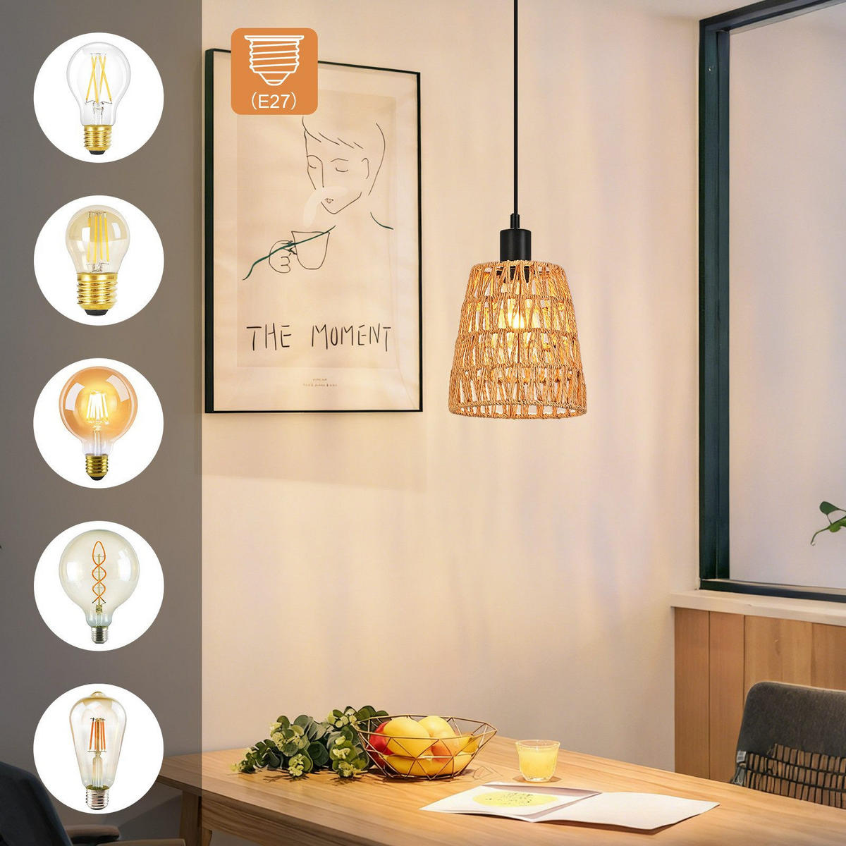 PENDELLEUCHTE AUGSBURG Ⅲ 18/10/120 cm - Schwarz, Metall (18/10/120cm) - Nettlife