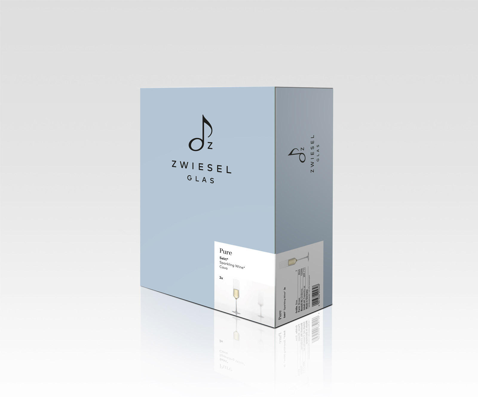 CHAMPAGNERGLÄSER Pure transparent 297 ml 6er Set - Transparent, Glas (0.297L) - Zwiesel Glas