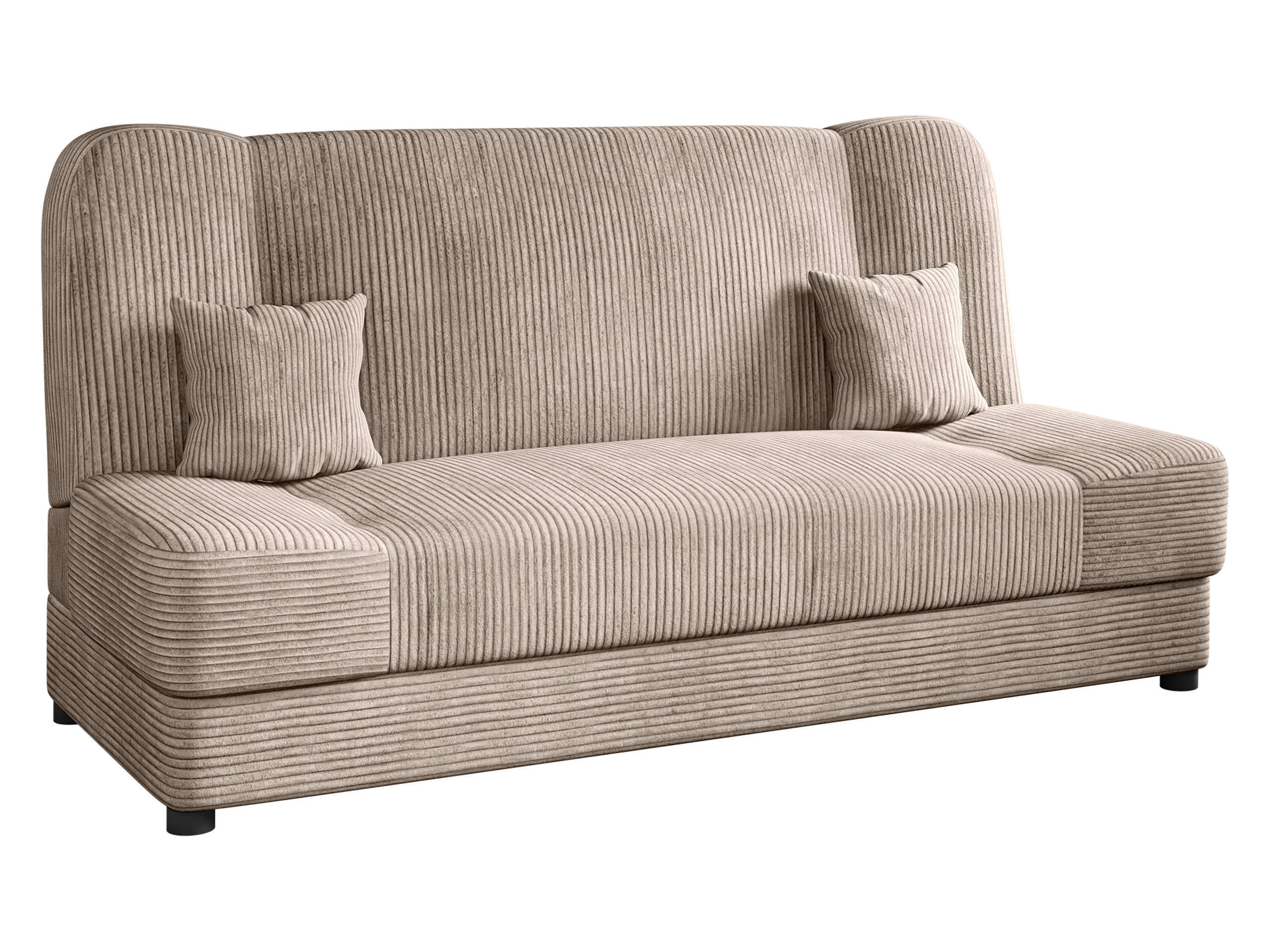 SCHLAFSOFA Jonas Cord - Sahara, Holz/Textil (195/86/87cm) - MIRJAN24