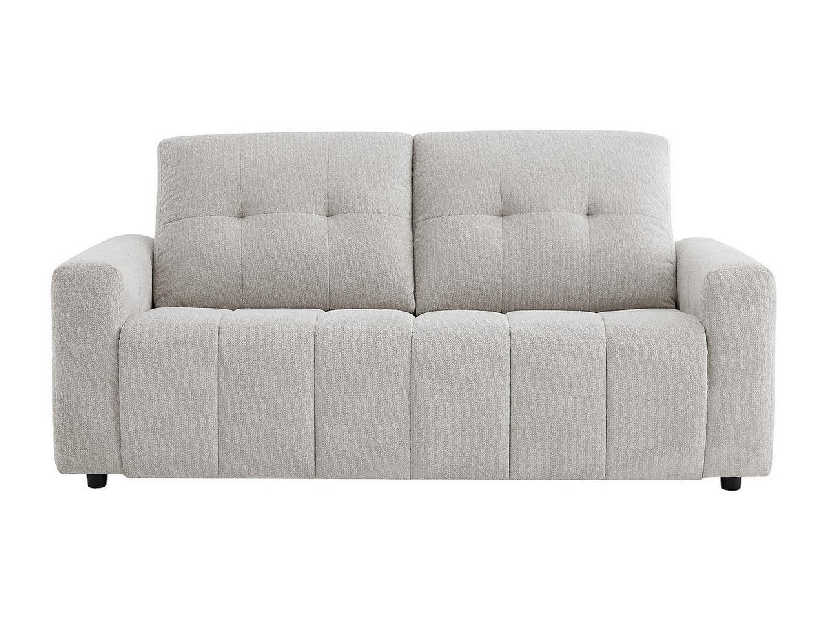 3-SITZER-SCHLAFSOFA aus hellgrauem Chenillestoff ISISTIA - Hellgrau, Textil (202/95/100cm) - Vente-Unique
