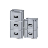EUROBOX 5x Nextgen Portable Uno 32x30x40cm 30 Liter - Grau, Kunststoff (30/32/40cm) - PROREGAL