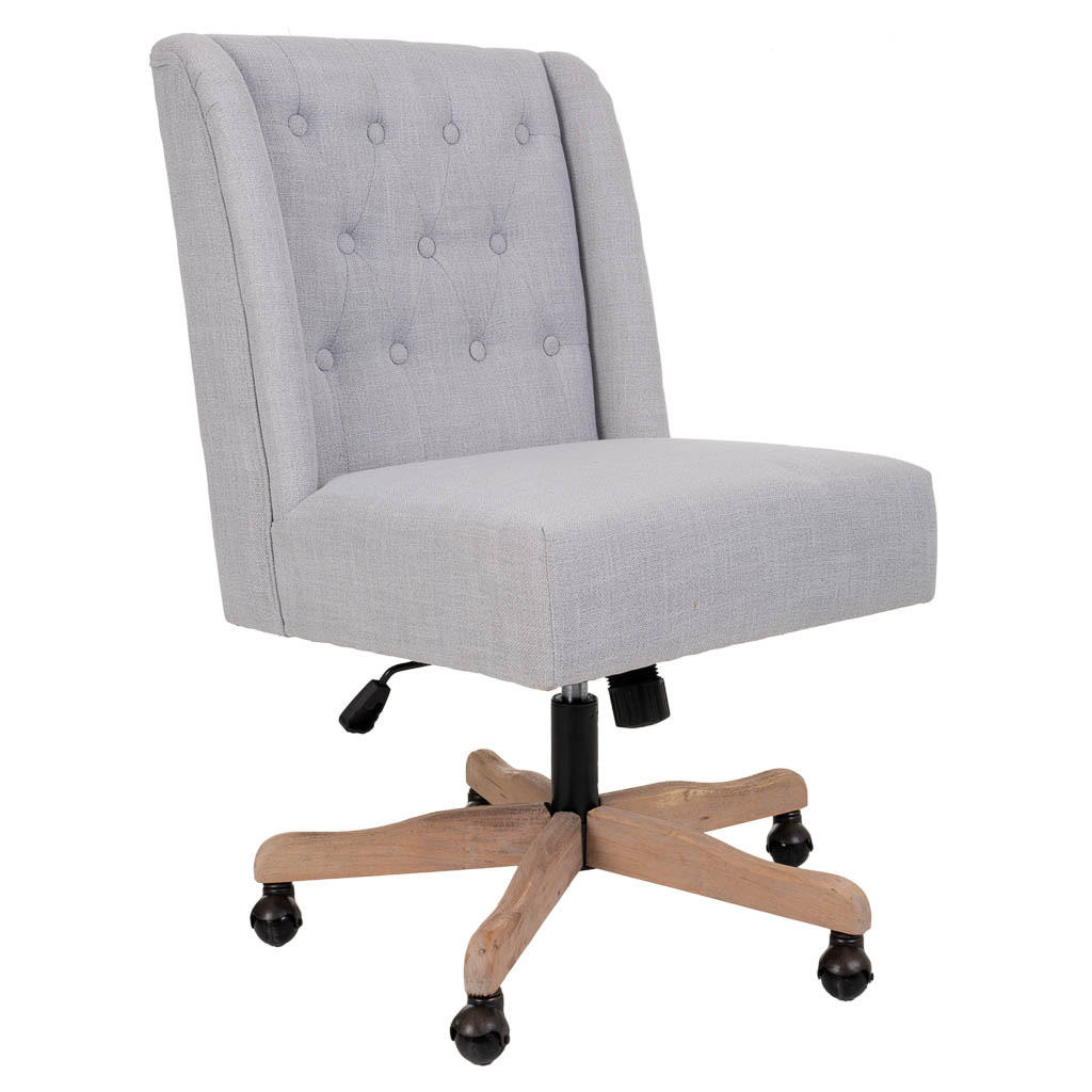 BÜROSTUHL gepolstert 54x43x104 cm - Grau, Textil (54/104/43cm) - Wanderlust