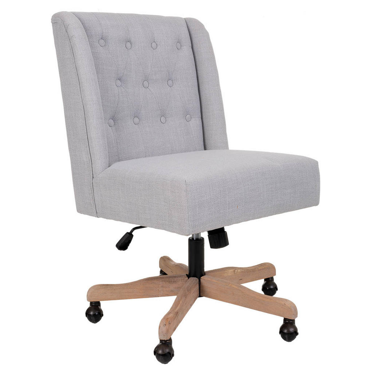 BÜROSTUHL gepolstert 54x43x104 cm - Grau, Textil (54/104/43cm) - Wanderlust
