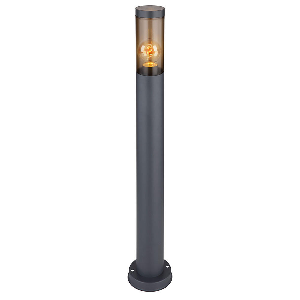 LED STEHLEUCHTE Edelstahl Anthrazit - Anthrazit, Kunststoff/Metall (7.6/80/7.6cm) - Globo Lighting