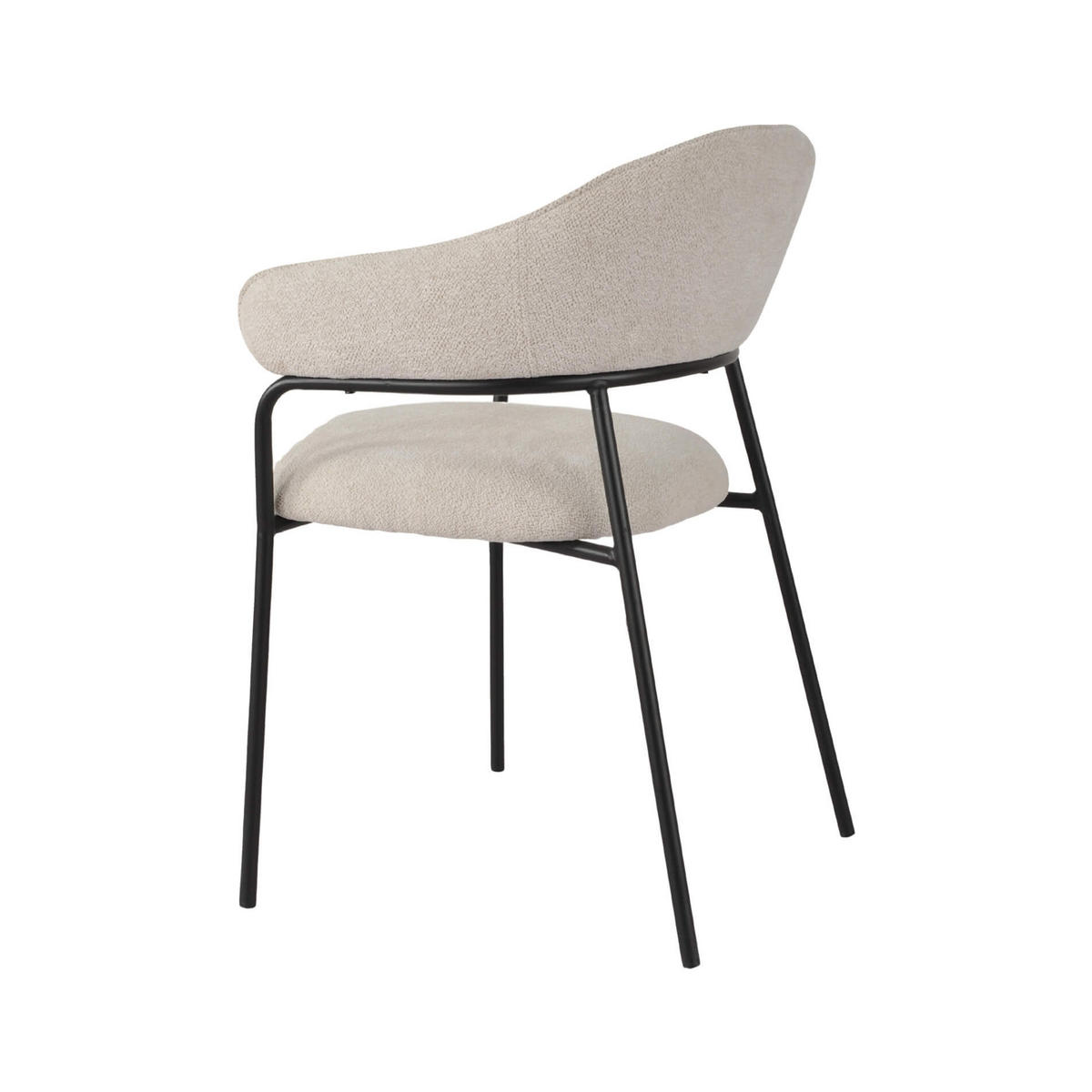 STÜHLE 2er Set Weiß 56,5/57/82,5 cm - Weiß, Textil (56.5/82.5/57cm) - Mobili Rebecca