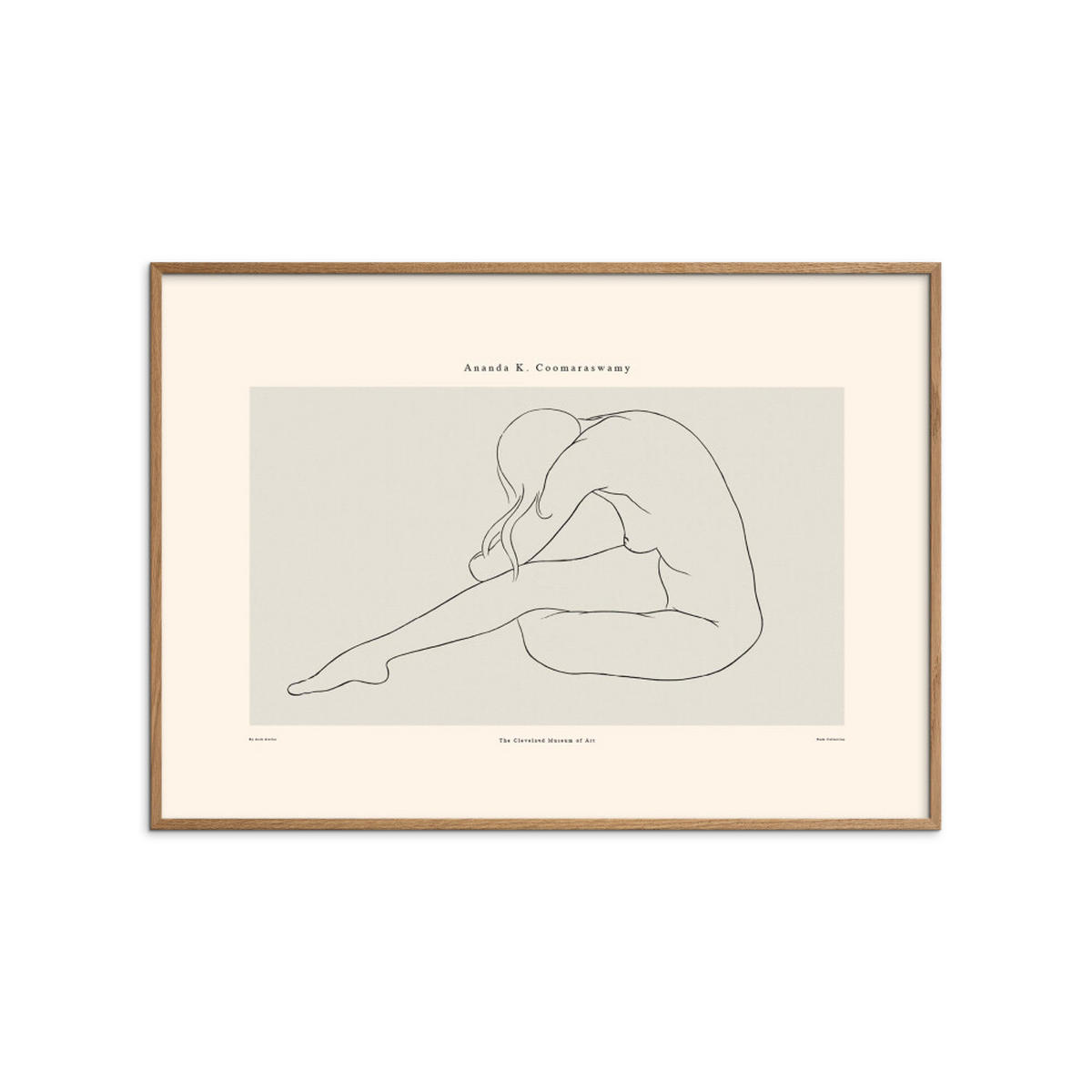 POSTER mit Rahmen Arch Atelier - Ananda 01 - Eichefarben/Naturfarben, Holz/Papier (70/100cm) - Poster&Frame