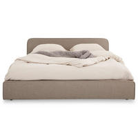 POLSTERBETT MARINI 140x200 cm greige - Greige, Textil (140/200cm) - IDIMEX