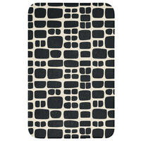 WC PŘEDLOŽKA Moderní - organické - černé 50x80 cm - antracitová, textil/plast (50/1cm) - OnlyWow