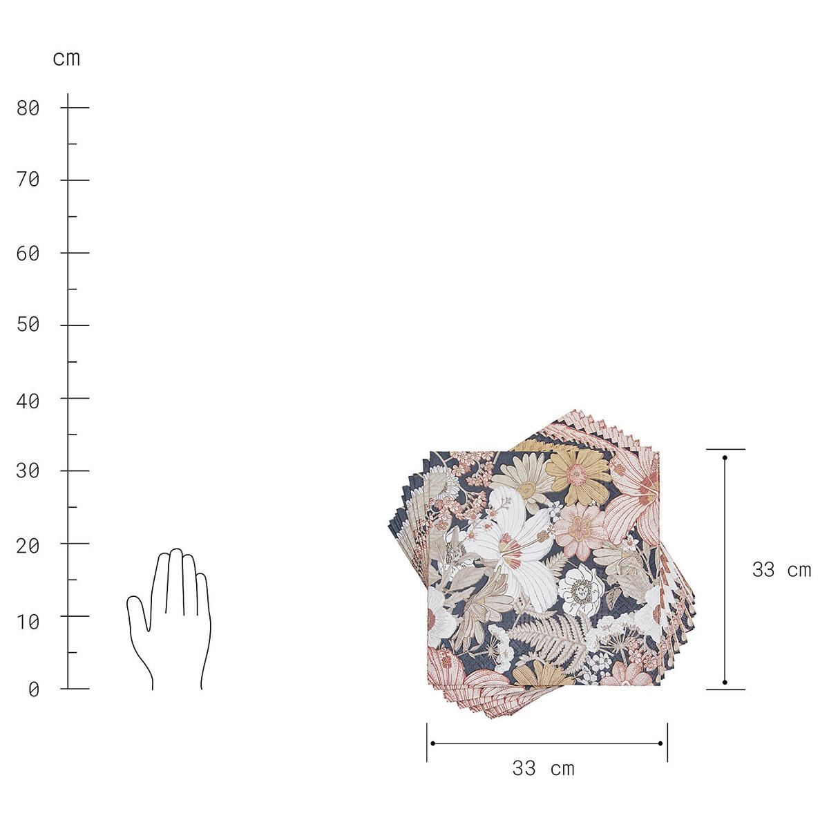 PAPIERSERVIETTE (6er Set) Après - Multicolor, Papier (33/33cm) - Butlers