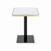 ESSTISCH quadratisch 60/60 cm Weiß mit Metallgestell - Weiß, Holzwerkstoff (60/60/74cm) - MIVRAY