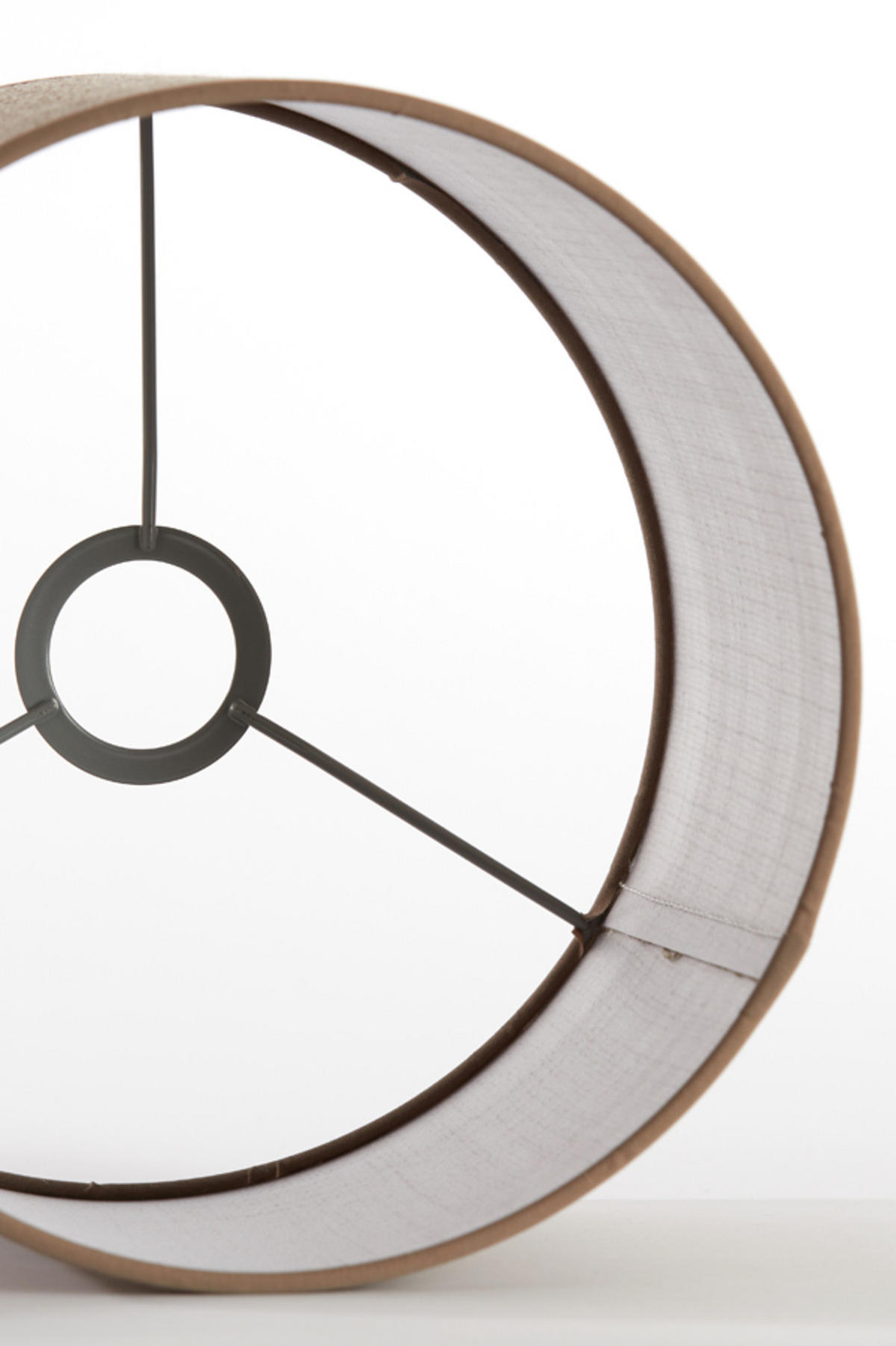 LAMPENSCHIRM Caden Braun Ø25/18 cm - Braun, Textil (25/25/18cm) - Light & Living