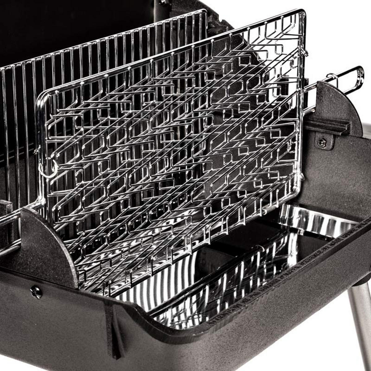 HOLZKOHLEGRILL Exel duo grill Schwarz - Schwarz, Metall (58.5/96.5/99cm) - Somagic