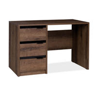 SCHREIBTISCH MERO mit Schubladen, Dunkelbraun - Dunkelbraun, Holzwerkstoff (60/120/77cm) - KONSIMO®