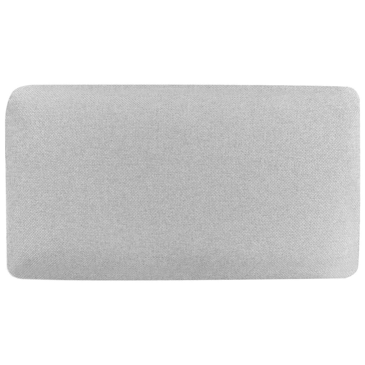 ČALOUNĚNÉ LEHÁTKO CHAISE LONGUE PRAVOSTRANNÉ Látka Světle šedé Sievoz - šedá/černá, textil (155/84/85cm) - Beliani